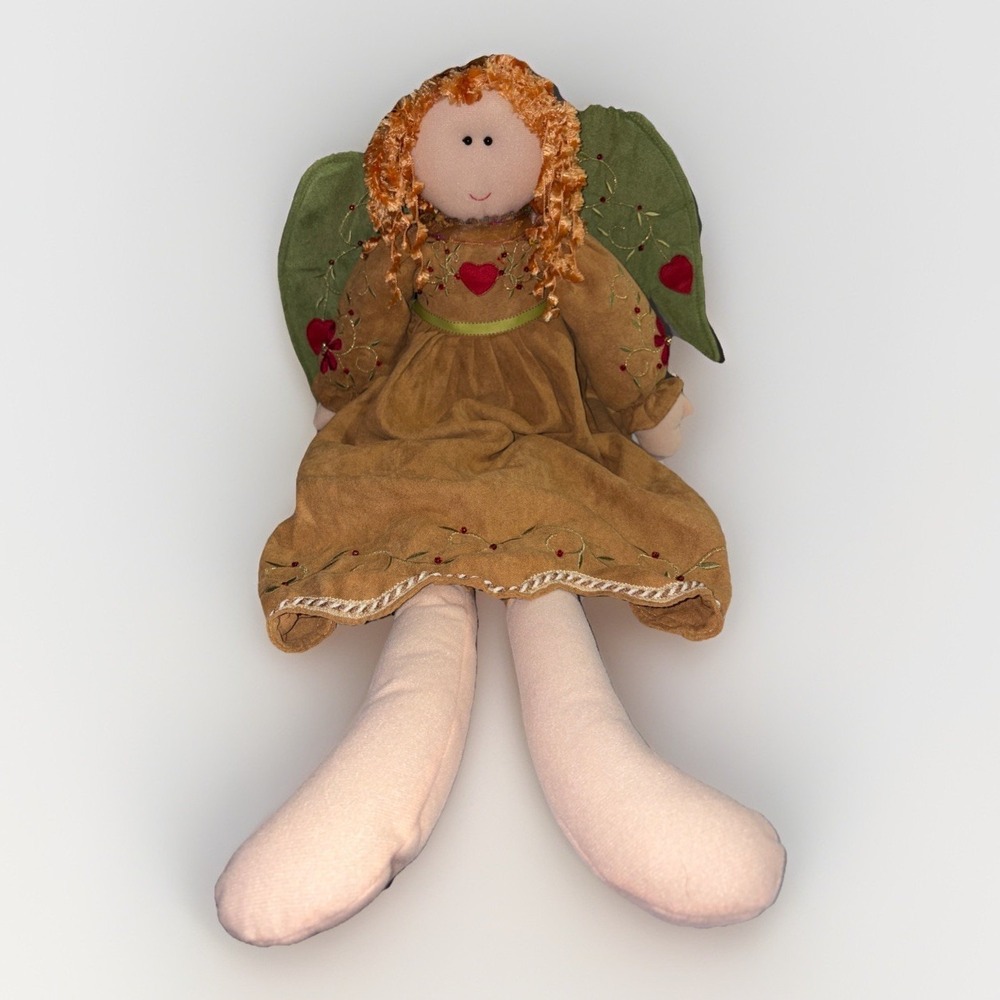 30" Vintage Prima Creations Weighted Angel Doll Large Primitive‎ Harvest Decor